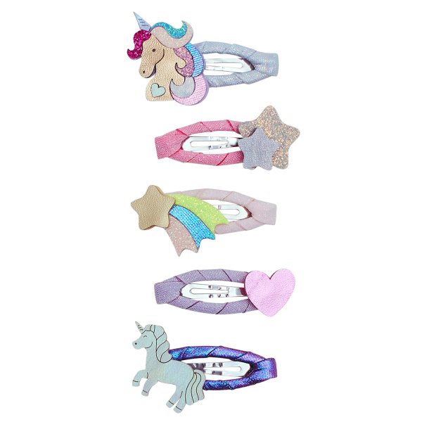 Mimi &amp; Lula - 5 Hårspænder - Mini Unicornland