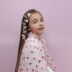 Mimi &amp; Lula - 5 Hårspænder - Mini Kittybow