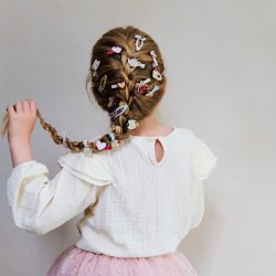 Mimi &amp; Lula - 5 Hårspænder - Mini Kittybow