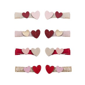 Mimi & Lula - 8 Hårclips - Teeny Weeny Heart