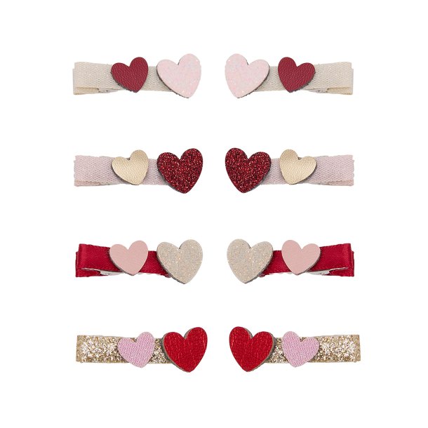 Mimi &amp; Lula - 8 Hårclips - Teeny Weeny Heart