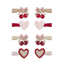 Mimi &amp; Lula - 8 Hårclips - Fancy Cherries