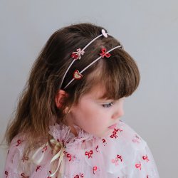 Mimi &amp; Lula - Dobbelt hårbøjle - Fancy Cherries