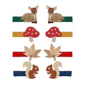 Mimi & Lula - 8 Hårclips - Fawn and Friends