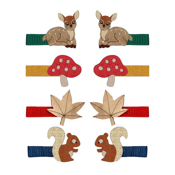 Mimi &amp; Lula - 8 Hårclips - Fawn and Friends