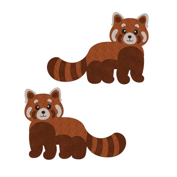 Mimi &amp; Lula - 2 Hårspænder - Large Red Panda