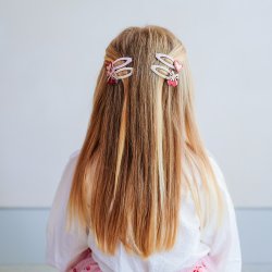 Mimi &amp; Lula - 4 Hårspænder - Fancy Cherries