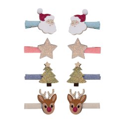 Mimi &amp; Lula - 8 Hårclips - Christmas