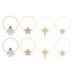 Mimi &amp; Lula - 8 Hårelastikker - Sparkle Angel