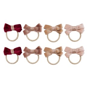 Mimi & Lula - 8 Hårelastikker - Glitter Velvet Bow