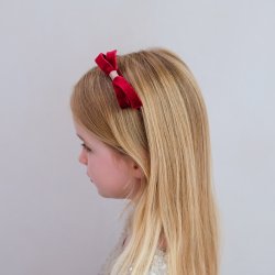 Mimi &amp; Lula - Hårbøjle - Burgundy Violet Bow