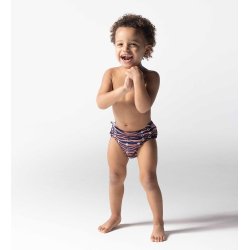 Swim Essentials - Justerbar svømmeble - Vibrant Stripes Orange Blue