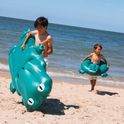 Swim Essentials - Badeflyder 177 cm - Green Crocodile