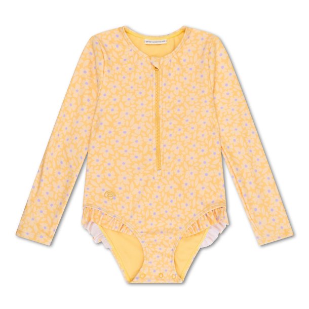 Swim Essentials - Badedragt pige str. 98-104 - Florish Yellow