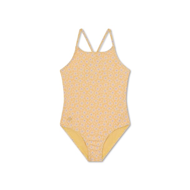 Swim Essentials - Badedragt pige str. 110-116 - Florish Yellow