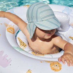 Swim Essentials - Badehat 0-1 år solbeskytter - Resort Stribe