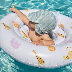 Swim Essentials - Badehat 1-2 år solbeskytter - Resort Stribe