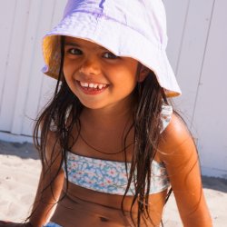 Swim Essentials - Bøllehat 1-2 år vendbar - Florish Yellow