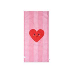 Swim Essentials - Strandhåndklæde 135 cm - Hearts Red