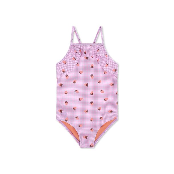 Swim Essentials - Badedragt pige str. 122-128 - Strawberry Fields