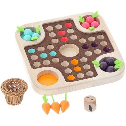 Vilac - Spil - Ludo med gr&#248;ntsager