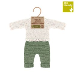 Miniland - Dukket&#248;j - Strikket s&#230;t - 32 cm