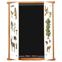 Jeujura - Skrivetavle til v&#230;g 82 cm - Trefoldet Deyrolle