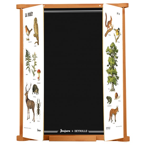 Jeujura - Skrivetavle til v&#230;g 82 cm - Trefoldet Deyrolle