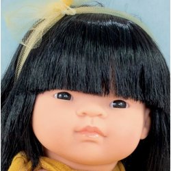 Miniland - Dukke - Asiatisk pige - 38 cm