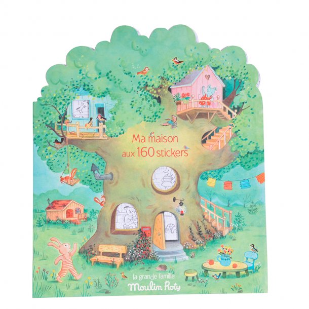 Moulin Roty - Malebog med 160 klisterm&#230;rker