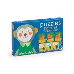 Moulin Roty - Puslespil 10x3 brk - Les Popipop