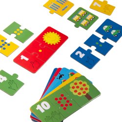 Moulin Roty - Puslespil 10x3 brk - L&#230;r at t&#230;lle puslespil