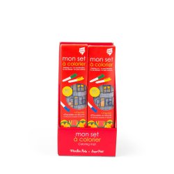 Moulin Roty - Silikone d&#230;kkeservietter med tusser  - Les Popipop