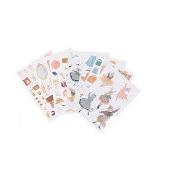 Moulin Roty - Malebog med 170 klisterm&#230;rker - Den lille danseskole