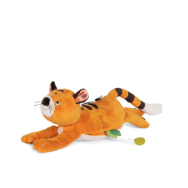 Moulin Roty - T&#248;jdyr med musikoptr&#230;k - Tiger 37 cm - Dans la Jungle