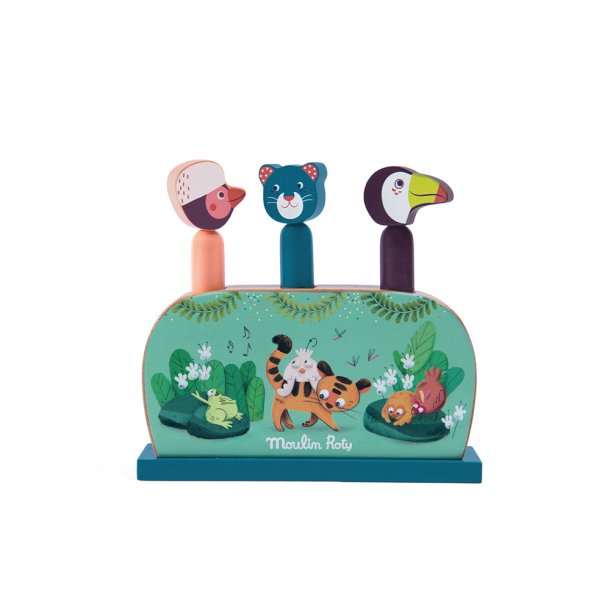 Moulin Roty - Pop-up figurer - Dans la Jungle