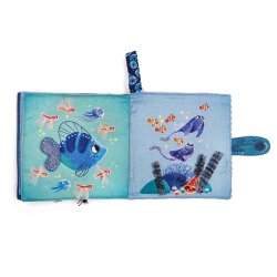 Moulin Roty - Aktivitetsbog i stof 20 cm - Les Aventures de Paulie