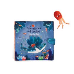 Moulin Roty - Aktivitetsbog i stof 25 cm - Les Aventures de Paulie