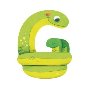 Moulin Roty - Træbogstav G - Grøn