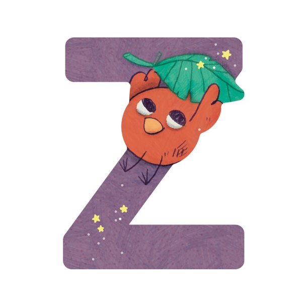 Moulin Roty - Tr&#230;bogstav Z - Lilla