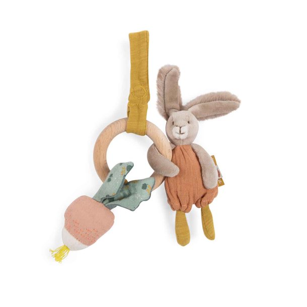Moulin Roty - Rangle med tr&#230;ring - Kanin og radise - Trois Petits Lapins