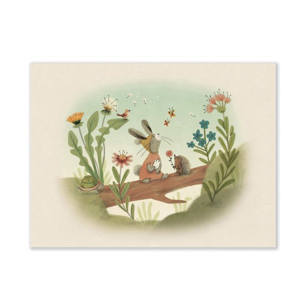 Moulin Roty - Plakat - Lille kanin p&#229; eventyr - 30x40cm - Trois Petits Lapins