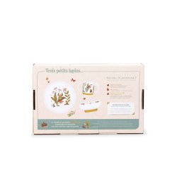 Moulin Roty - Spises&#230;t - Porcel&#230;n - Trois Petits Lapins