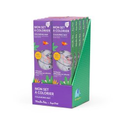 Moulin Roty - Silikone d&#230;kkeservietter med tusser - Les Toupitis