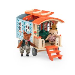 Moulin Roty - Husvogn med m&#248;bler - Les Minouchkas