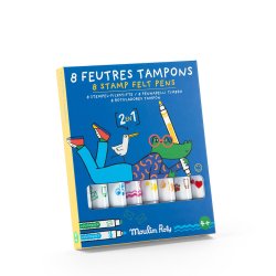 Moulin Roty - Stempeltusser 8 stk - Les Loufoques