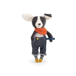 Moulin Roty - T&#248;jdyr - Hunden Puce 26 cm - Puce &amp; Pilou