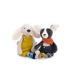 Moulin Roty - T&#248;jdyr - Hunden Pilou 37 cm - Puce &amp; Pilou