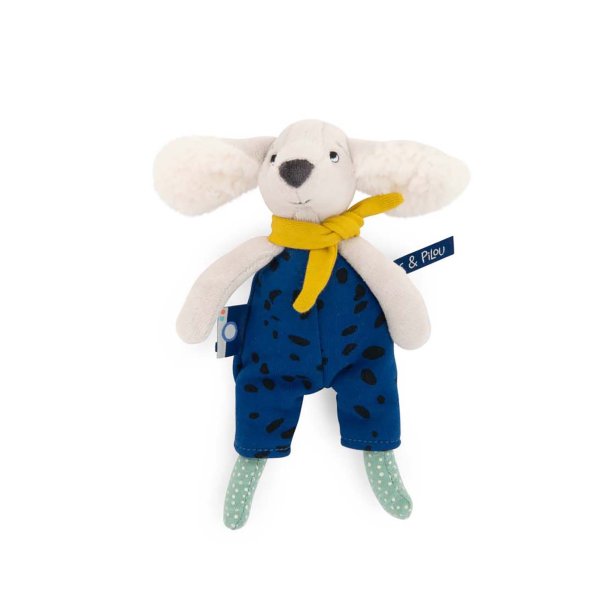 Moulin Roty - T&#248;jdyr - Hunden Pilou 20 cm - Puce &amp; Pilou