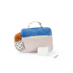 Moulin Roty - T&#248;jdyr med musikoptr&#230;k - Radio 22 cm - Puce &amp; Pilou